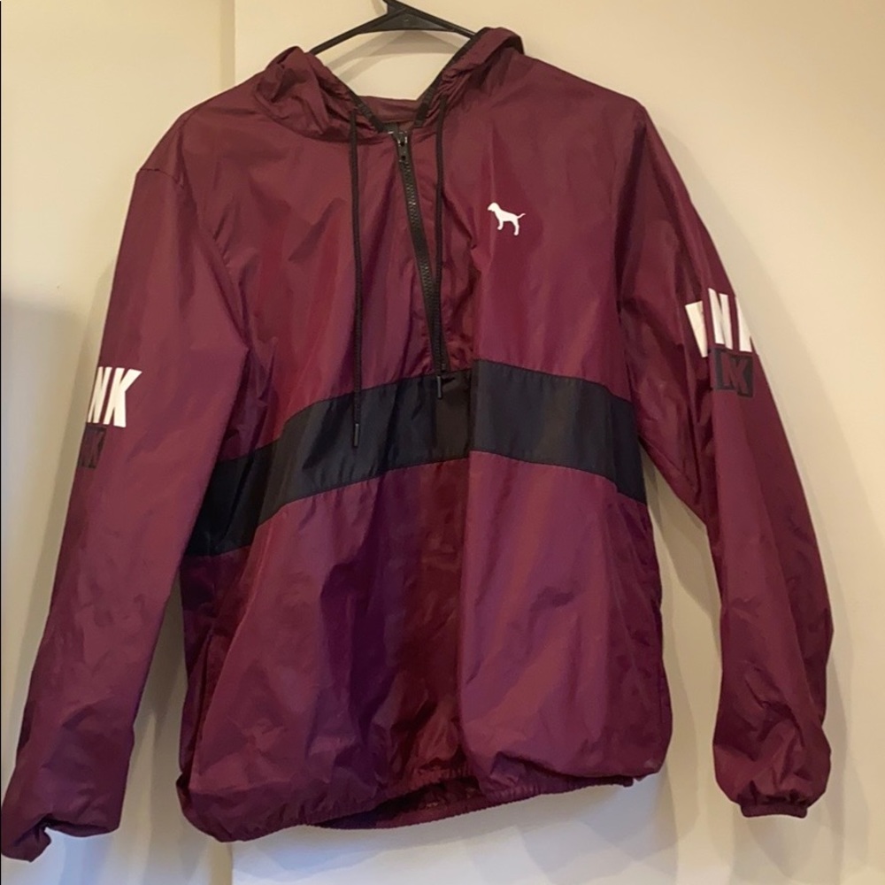 Pink anorak jacket!